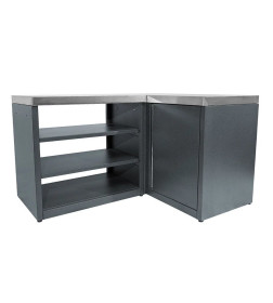 Модуль уличной кухни SMART-1200 Шкаф угловой универсальный (HS-KU03-SHU1200) Helios