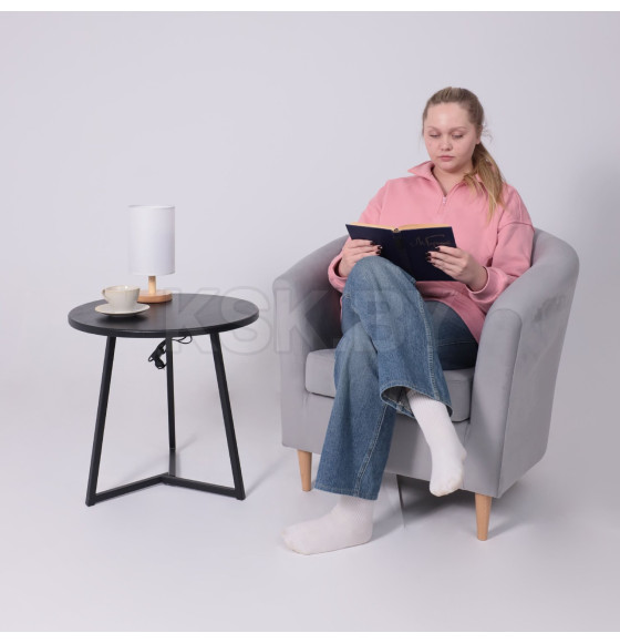 Светильник настольный AksHome TOLEDO E27 цвет дуб 121666 (121666) 