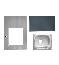 Модуль уличной кухни SMART-900 Шкаф с мойкой (HS-KU01-SHM900) Helios