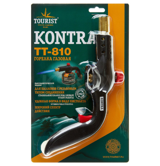 Горелка газовая TOURIST KONTRA TT-810 R с рукояткой