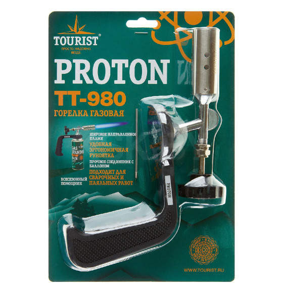 Горелка газовая TOURIST PROTON TT-980 с рукояткой