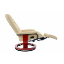 Кресло вибромассажное Calviano с подъемным пуфом и подогревом 2160  beige