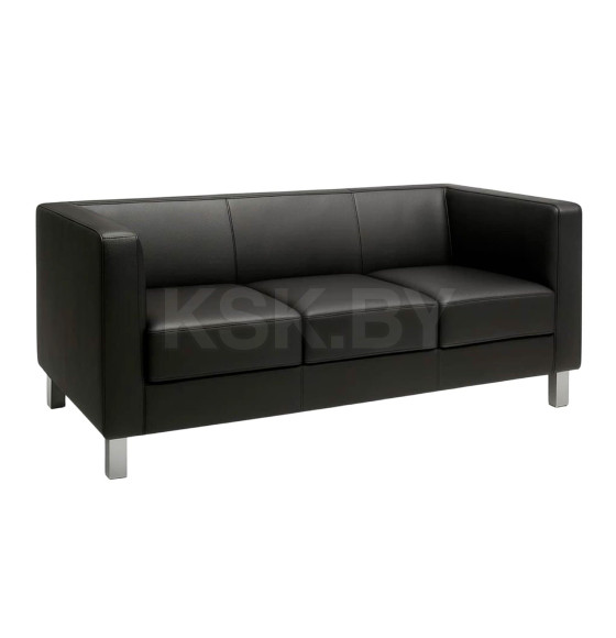 Диван Бета 3, экокожа Pegasso черный 126421 (126421) 