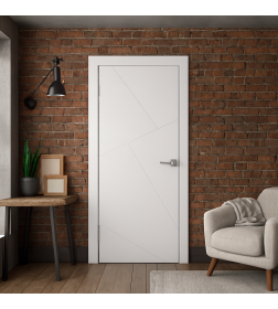 Дверное полотно "Эмаль" ПГ-26,600х2000,Эмаль,Белый 