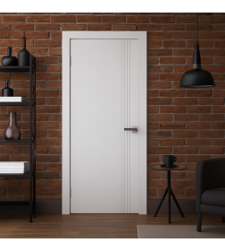 Дверное полотно Эмаль ПГ-23, 900х2000, Эмаль,Белый 