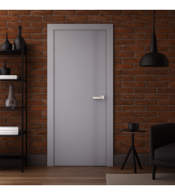 Дверь межкомнатная Эмаль ПГ-23, 600х2000, Эмаль,грей