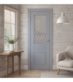 Дверь межкомнатная Эмаль ПО-01, 700х2000, Эмаль,Грей