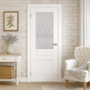 Дверь межкомнатная Эмаль ПО-01, 900х2000, Эмаль,Белый