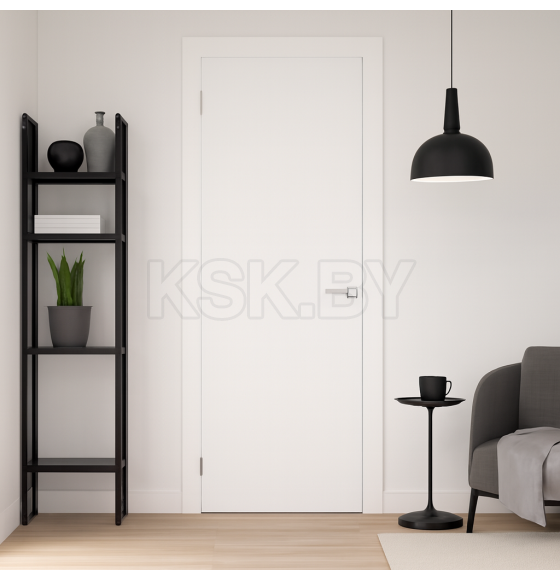 Дверь межкомнатная "Эмаль" ПГ-00,600х2000, Эмаль,  Белый 