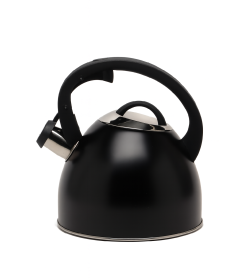 Чайник 2,5 л со свистком, нержавеющая сталь, черный Mr-1325-Black Maestro