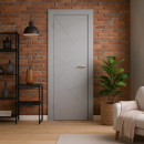 Дверь межкомнатная Эмаль ПГ-13, 800х2000, Эмаль,Грей