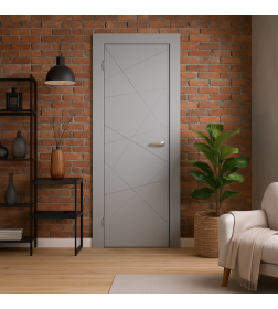 Дверь межкомнатная Эмаль ПГ-13, 800х2000, Эмаль,Грей