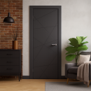 Дверь межкомнатная Эмаль ПГ-13, 600х2000, Эмаль, Графит