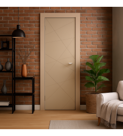 Дверь межкомнатная Эмаль ПГ-13, 800х2000, Эмаль,  Капучино