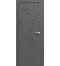 Дверь межкомнатная Эмаль ПГ-18, 700х2000, Эмаль,  Графит