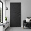 Дверь межкомнатная Эмаль ПГ-18, 600х2000, Эмаль, Графит