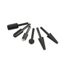 Набор бор-фрез цилиндрических по дереву и металлу (6 элементов), HSS, 6мм, GEKO (G37512) 