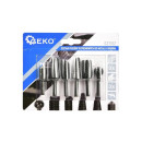 Набор бор-фрез цилиндрических по дереву и металлу (6 элементов), HSS, 6мм, GEKO (G37512) 