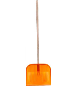 Лопата снеговая поликарбонатная №1 450x390 мм с черенком 32 мм Агростройлидер СНЕГ-02.01/компбезV