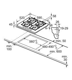 Газовая варочная панель Bosch PNP6B6K40