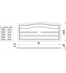 Поддон сушки L-700 HUGO,прозрачный