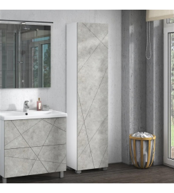 Пенал напольный Geometry 450 бетон в разобр.виде