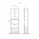 Пенал напольный VIGO Plaza 600 (в разобр.виде) (314) 