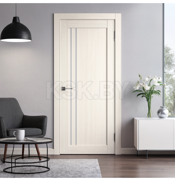 Дверное полотно Atum Pro 33X Artic Oak White cloud  2000х600х39мм