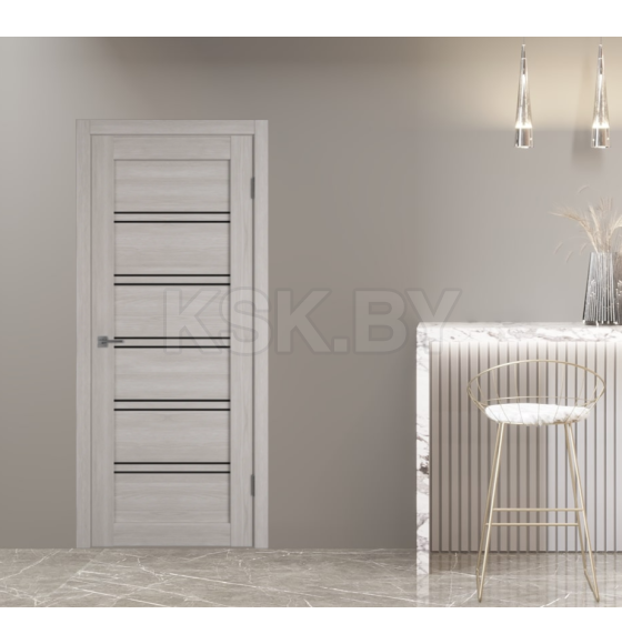 Дверное полотно Atum Pro 28X Stone Oak Black Gloss  2000х400х39мм