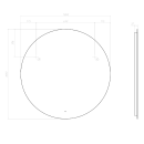 Зеркало с подсветкой Vigo Otti Classic 1000 (087) 