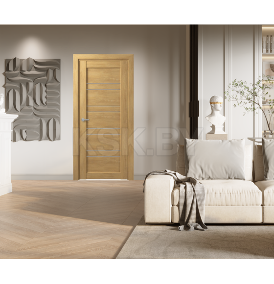 Дверь межкомнатная D15 Дуб шале натуральный  2000х700х35мм