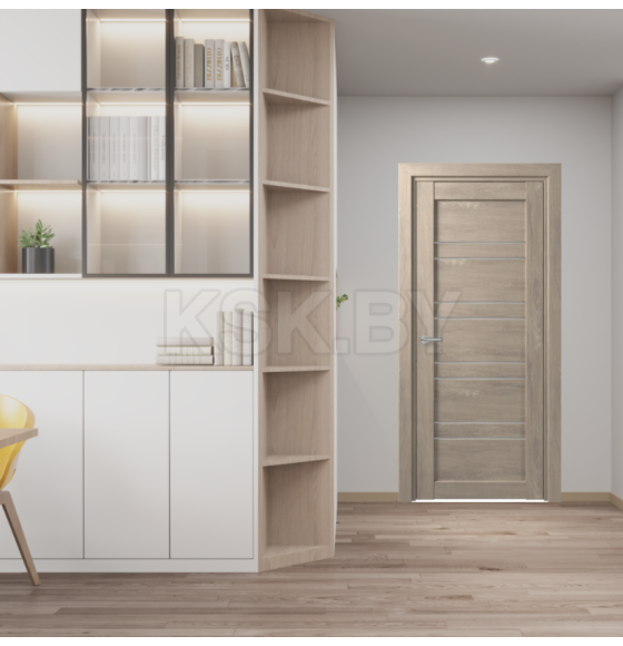 Дверь межкомнатная D15 Дуб шале седой  2000х800х35мм