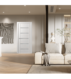 Дверь межкомнатная D15 Дуб шале снежный  2000х600х35мм