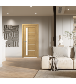 Дверь межкомнатная D19 Дуб шале натуральный  2000х900х35мм