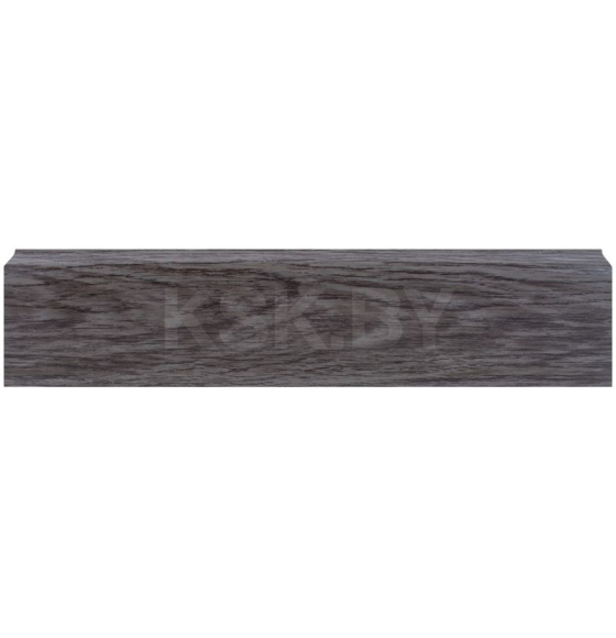 Плинтус ПВХ напольный 67мм со съемной панелью LL023 Граб тёмный