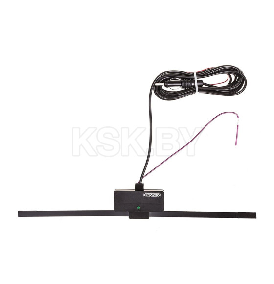 Антенна FM активная внутрисалонная SKYWAY SIGMA прямоугольная кабель 220см. (S00203007) 