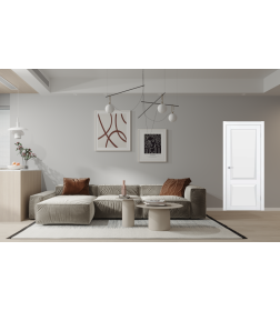 Дверное полотно Contur Classic KX62  ДГ Белый 2000х800х35мм