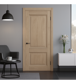 Дверное полотно Contur Classic KX52  ДГ Дуб вайт 2000х800х35мм