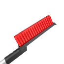 Щетка для снега 65см со скребком SKYWAY силиконовая щетина, ручка soft touch (S07801036) 