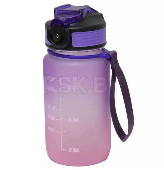Бутылка спортивная для воды пластиковая с клапаном 550мл, цвет фиолетовый TDA 4320 (TDA 4320) 