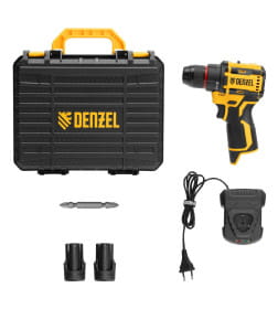 Дрель-шуруповерт аккумуляторная Denzel CDH-BL-12