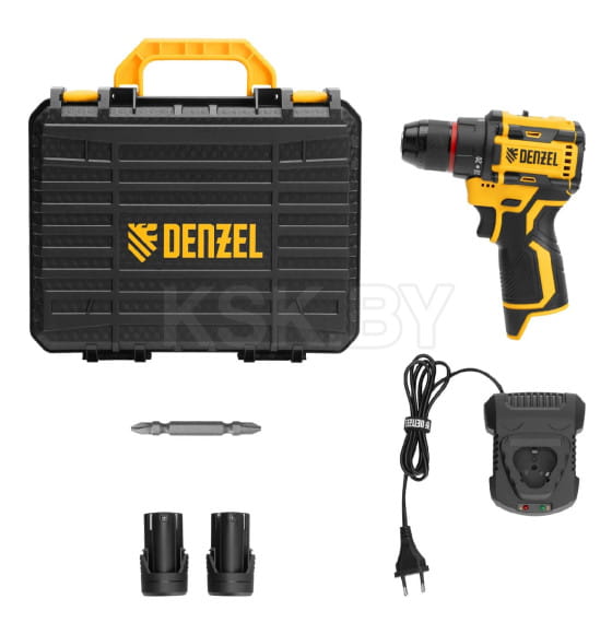 Дрель-шуруповерт аккумуляторная Denzel CDH-BL-12 (26108) 