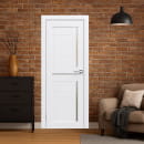 Дверь межкомнатная Flash 18,2000х600х38мм,Белый,стекло матовое