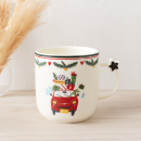 Кружка керамическая "Новогодняя" 360 мл/9*9 см (B408-T4183-2) МИКС (B408-T4183-2) 