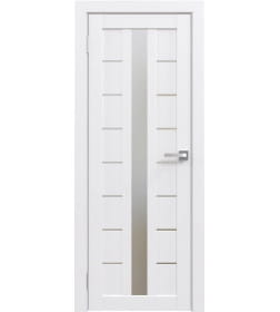 Дверь межкомнатная Flash 17,2000х800х38мм,Белый,стекло матовое