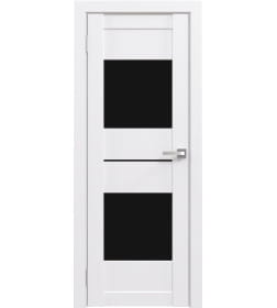 Дверь межкомнатная Flash 16,2000х600х38мм,Белый,стекло черное