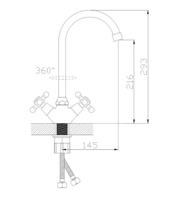 Смеситель для кухни АНТЕЙ Дельта 417333