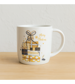 Кружка фарфоровая "Новогодняя" 380 мл (арт. ZPX226942, код 291878) МИКС