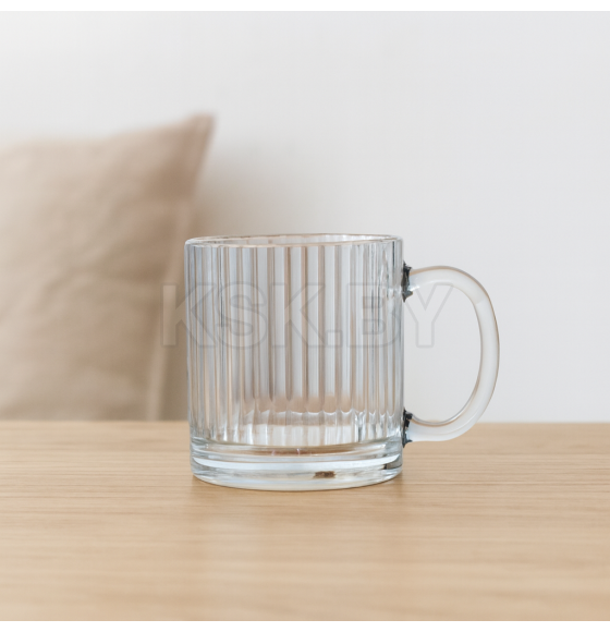 Кружка для чая 2354 "Вертикаль" (320 мл), стекло (108112) 