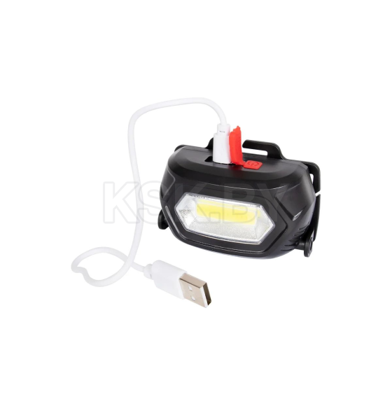 Фонарик налобный, аккум.,YM-825, зарядка TYPE-C, 3 режима, COB (YM-825) 